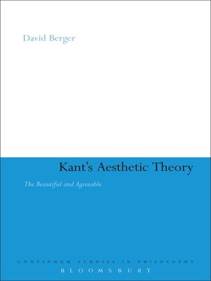 cover image of Kant's Aesthetic Theory